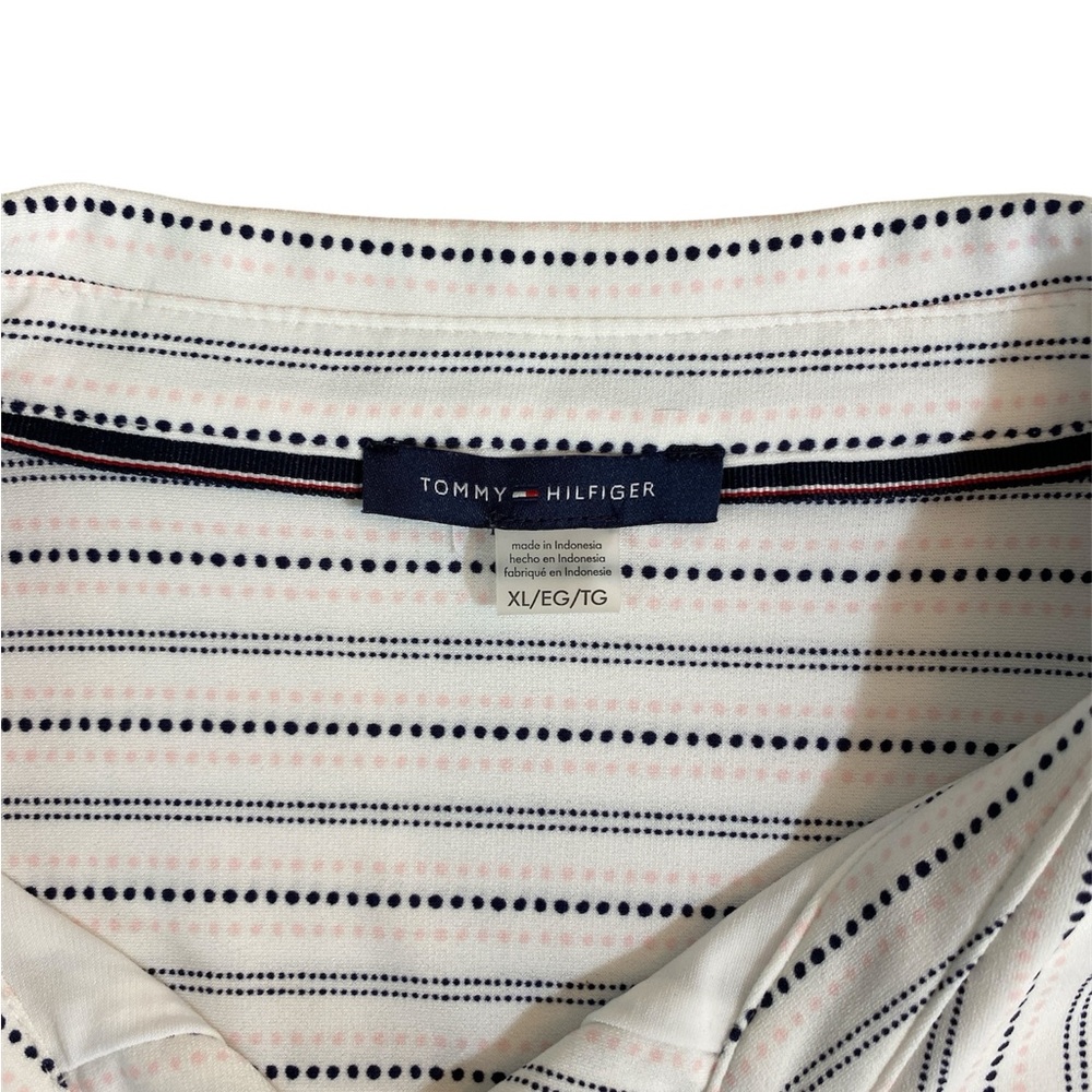 Tommy Hilfiger Beige Striped Button-Down Sleeveless Top - Picture 2 of 7